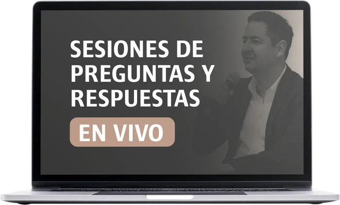 3 sesiones de preguntas y respuestas en vivo