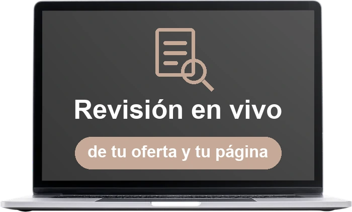 Revisión de tu oferta y de tu página en vivo, con Simón
